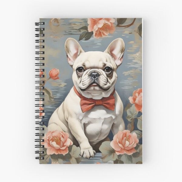 Item preview, Bulldog Francés inspirado en Claude Monet designed and sold by bloomandbark.
