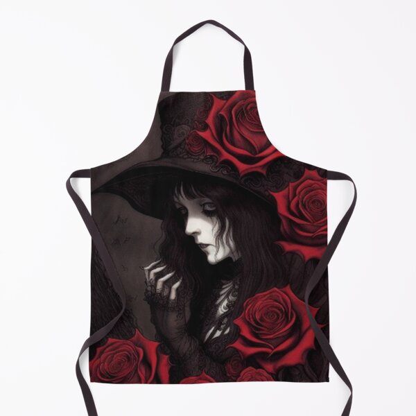 Item preview, Vintage Classic Gothic Girl Roses designed and sold by TheDarkWardrobe.