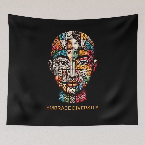 Item preview, Embrace Diversity Mosaic designed and sold by Belarte.shop.