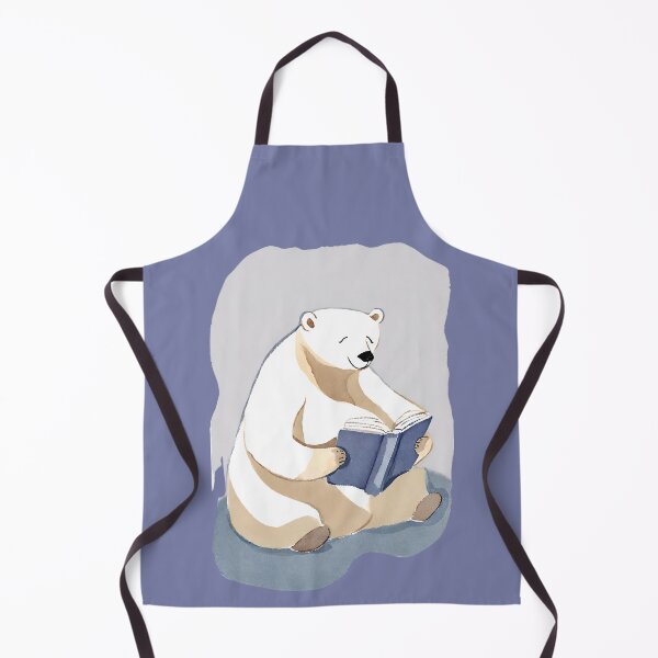 Item preview, Cute Polar Bear Reading a Book designed and sold by FarmOfCuties.