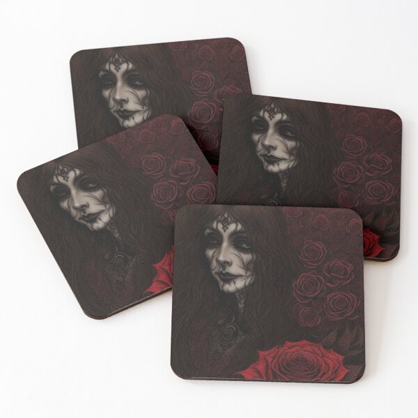 Item preview, Vintage Classic Gothic Girl Roses designed and sold by TheDarkWardrobe.