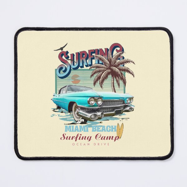 Item preview, Surfing Miami Beach grafic tee designed and sold by Chonguissa Fashion.
