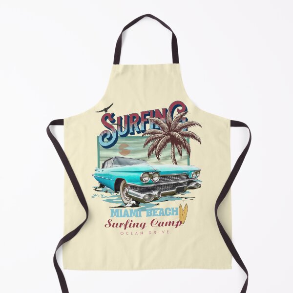 Item preview, Surfing Miami Beach grafic tee designed and sold by Chonguissa Fashion.