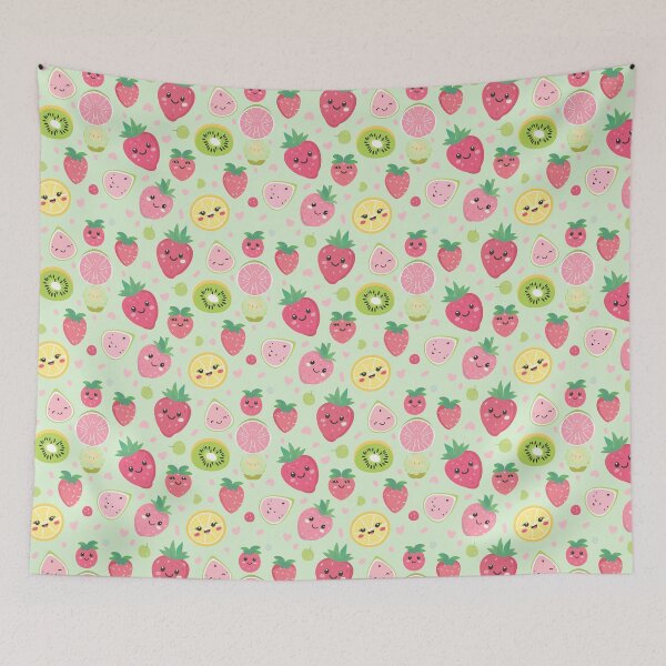Item preview, pastel kawaii anime fruits designed and sold by YuliaHulia.