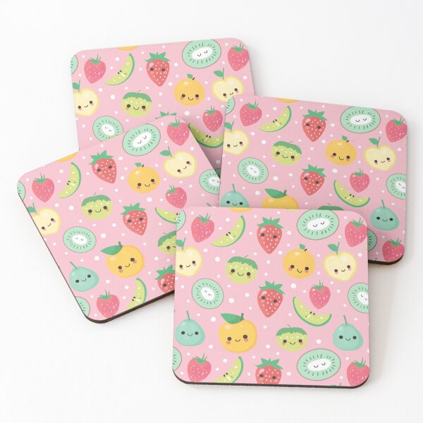 Item preview, pink pastel kawaii anime fruits designed and sold by YuliaHulia.