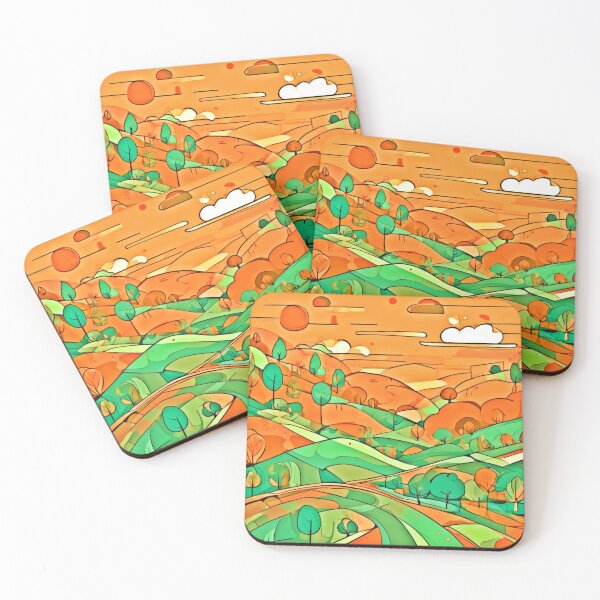 Item preview, Orange & Greenish Fantasy designed and sold by Health And Fitness Posts e-Store.