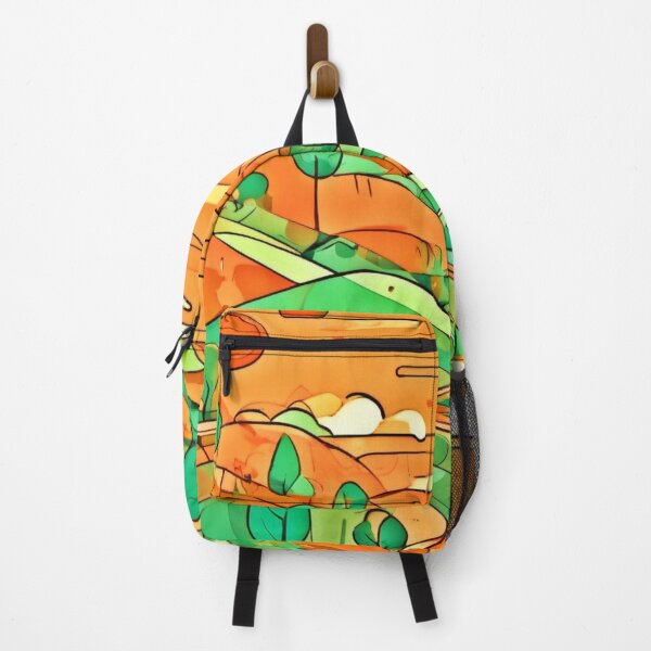 Item preview, Orange & Greenish Fantasy designed and sold by Health And Fitness Posts e-Store.