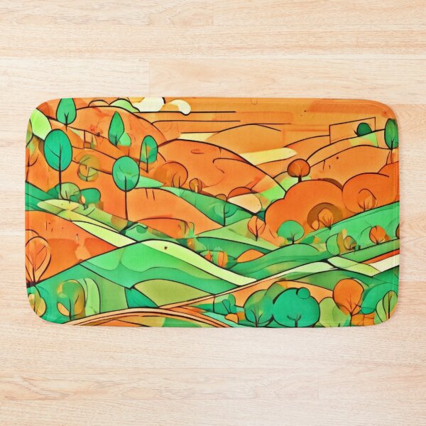 Item preview, Orange & Greenish Fantasy designed and sold by Health And Fitness Posts e-Store.