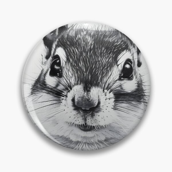 Item preview, Black and white Squirrel pencil drawing designed and sold by Pencil-Art.