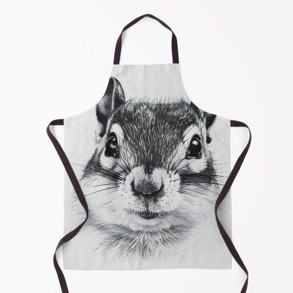 Item preview, Black and white Squirrel pencil drawing designed and sold by Pencil-Art.