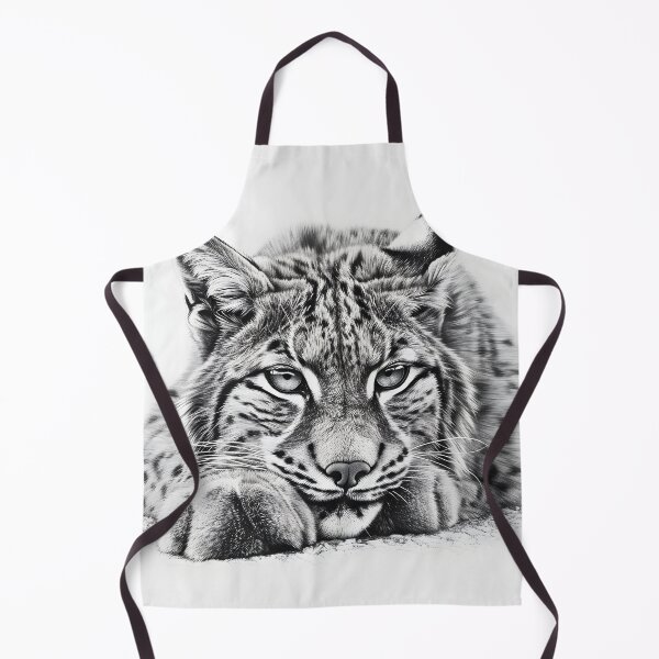 Item preview, Black and white pencil drawing of a lynx designed and sold by Pencil-Art.
