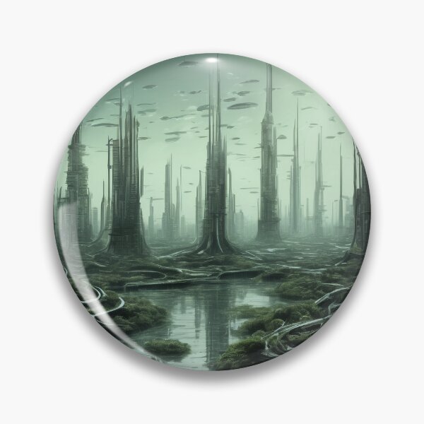 Item preview, Infinite Giger-esque Alien City no.3, Swamp and Water designed and sold by Kendall Anderson.
