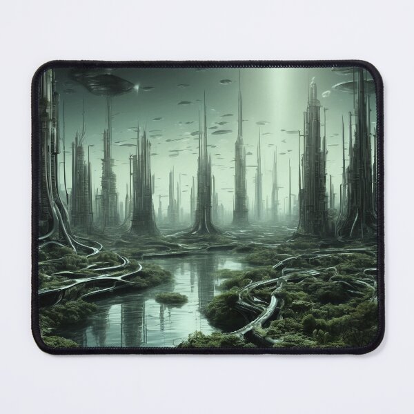 Item preview, Infinite Giger-esque Alien City no.3, Swamp and Water designed and sold by Kendall Anderson.