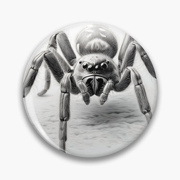 Item preview, Black and white Tarantula pencil drawing designed and sold by Pencil-Art.
