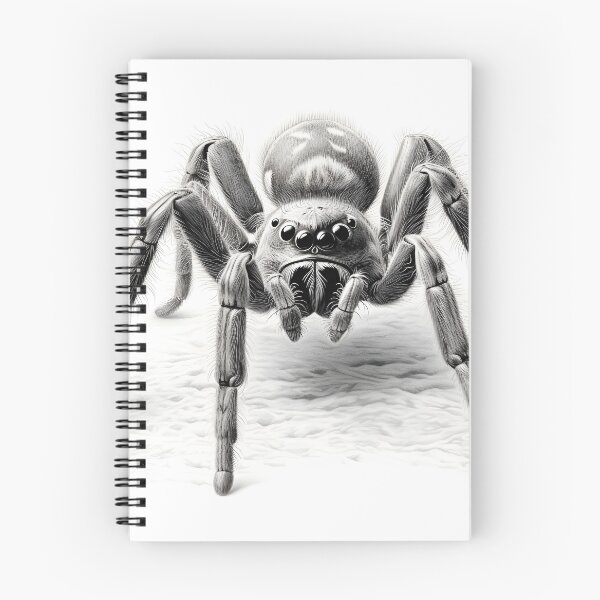 Item preview, Black and white Tarantula pencil drawing designed and sold by Pencil-Art.