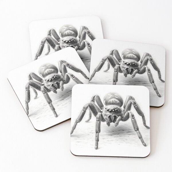 Item preview, Black and white Tarantula pencil drawing designed and sold by Pencil-Art.