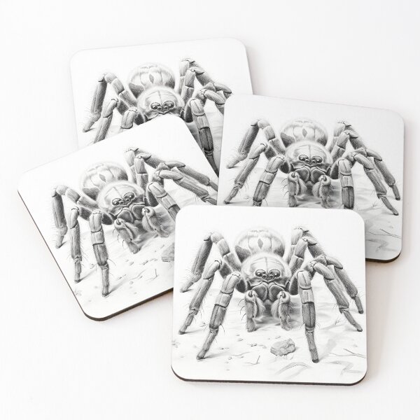 Item preview, Black and white Tarantula pencil drawing designed and sold by Pencil-Art.