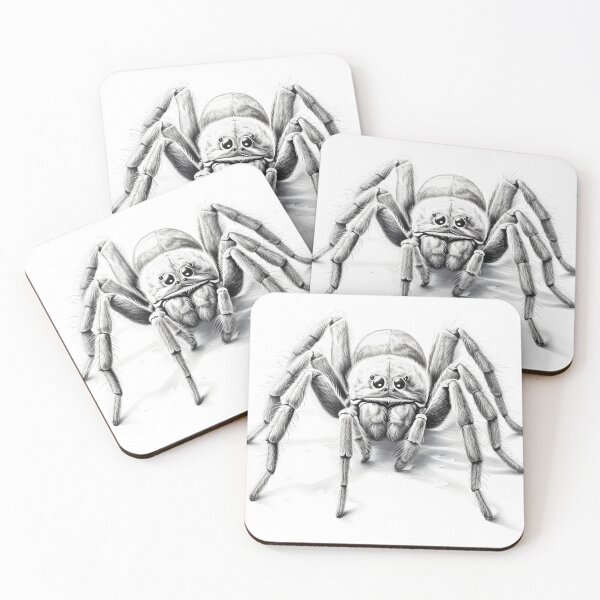 Item preview, Black and white Tarantula pencil drawing designed and sold by Pencil-Art.