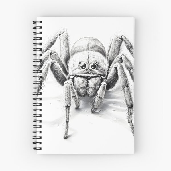 Item preview, Black and white Tarantula pencil drawing designed and sold by Pencil-Art.