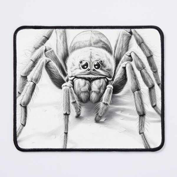 Item preview, Black and white Tarantula pencil drawing designed and sold by Pencil-Art.
