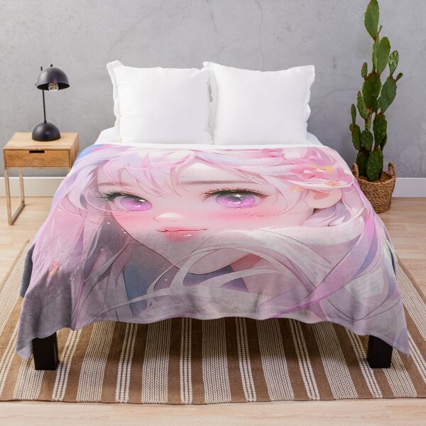 Item preview, Dreamy Pastel Clouds Anime Girl designed and sold by bubblegoth.