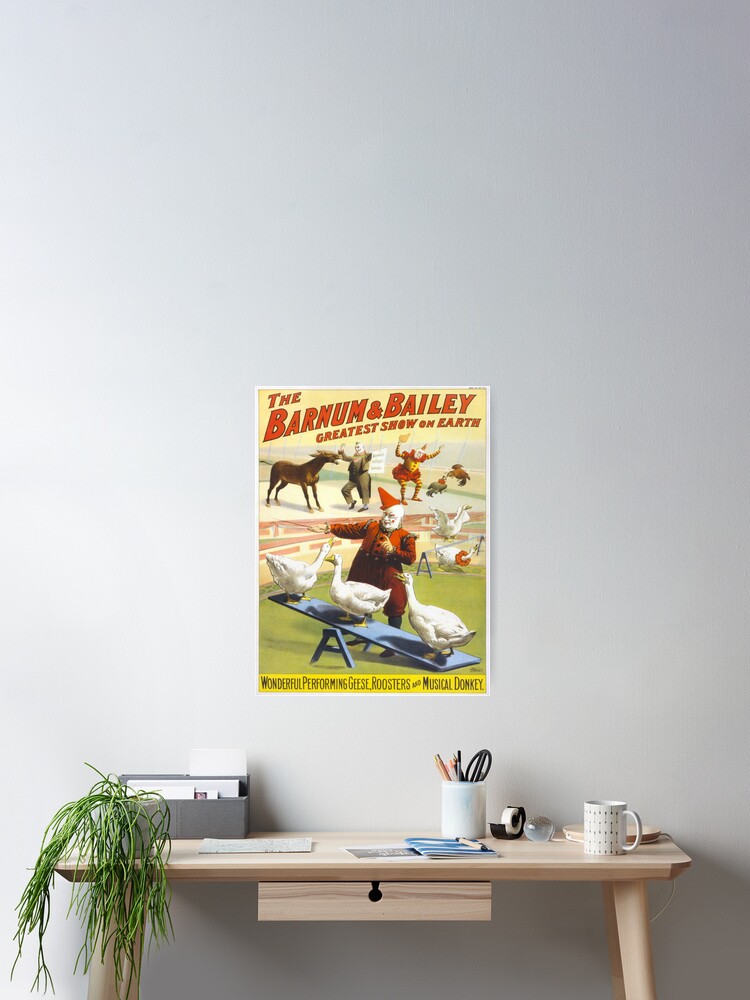 Alternative Ansicht von Weinleseplakat - Zirkus Poster