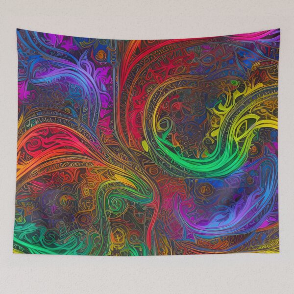 Item preview, Vivid Spiral Symphony: Detailed and Colorful Pattern designed and sold by GrizzlyCollective.