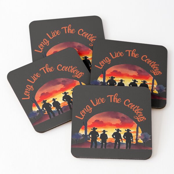 Item preview, Watercolor Sunset Long Live The Cowboys designed and sold by AlienOccupation.