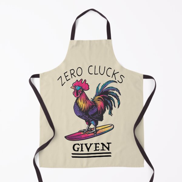 Item preview, Surfing Rooster - No Clucks Given (with Black Lettering) designed and sold by VelvetRoom.