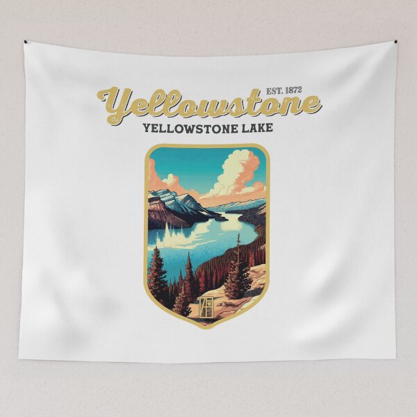 Aperçu de l'œuvre États-Unis - PARC NATIONAL - YELLOWSTONE - Lac Yellowstone - 12 créée et vendue par ArtProjectShop.