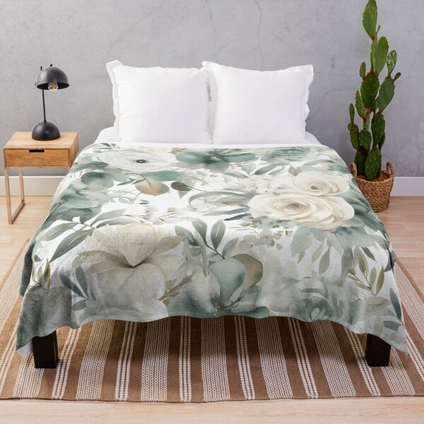 Item preview, Sage Green Floral Pattern designed and sold by Magnuna.