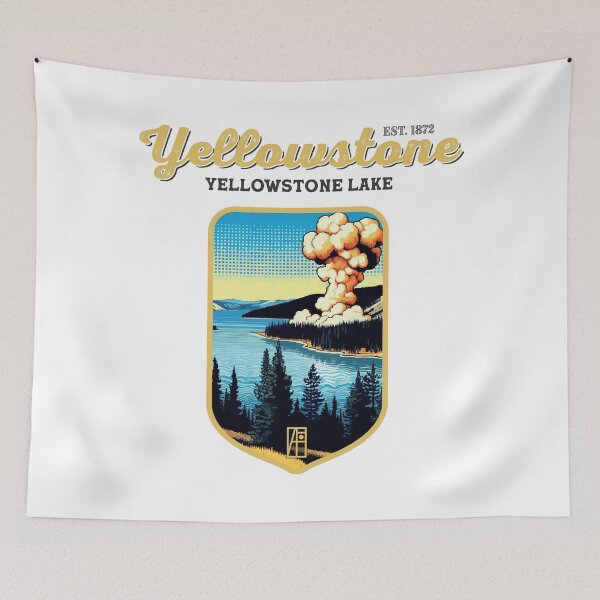Aperçu de l'œuvre États-Unis - PARC NATIONAL - YELLOWSTONE - Lac Yellowstone - 14 créée et vendue par ArtProjectShop.