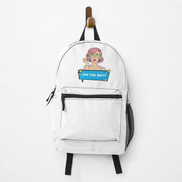Item preview, Optimistic Girl I'm the Best Pop Art Sticker - Fun Decal designed and sold by VintagerShop.