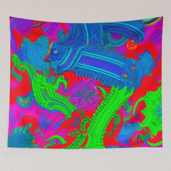 Item preview, Vibrant Spectrum: Green, Blue, Pink, and Red Pattern designed and sold by GrizzlyCollective.