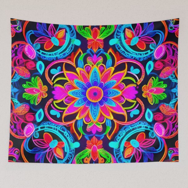 Item preview, Blossom Burst: Colorful Floral Pattern designed and sold by GrizzlyCollective.