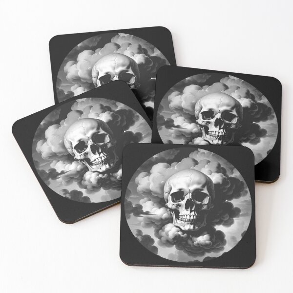 Item preview, Skull on clouds designed and sold by Stinky-J.