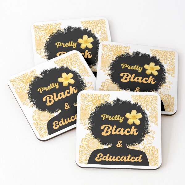 Item preview, Pretty black and educated with books  designed and sold by alczar.