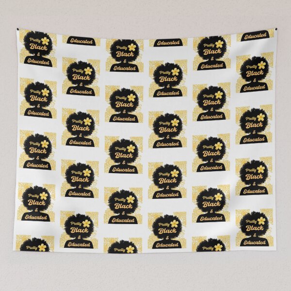 Item preview, Pretty black and educated with books  designed and sold by alczar.