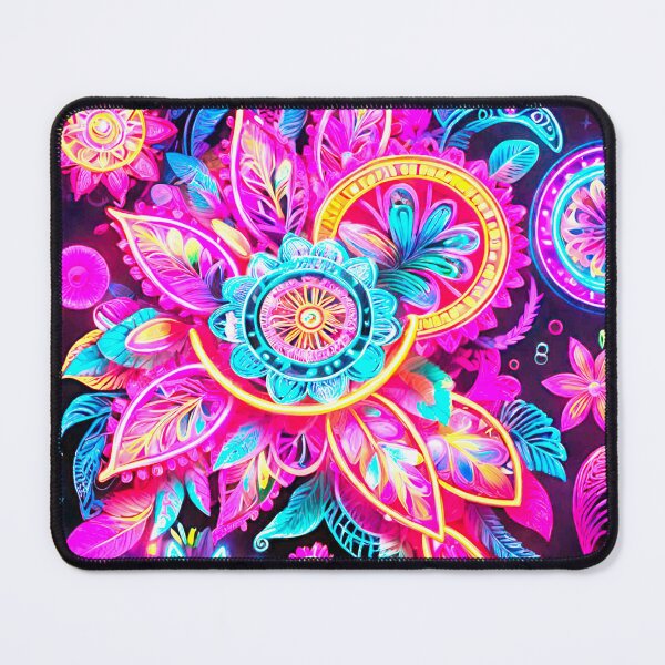 Item preview, Neon Bloom Burst: Bright Floral Pattern designed and sold by GrizzlyCollective.
