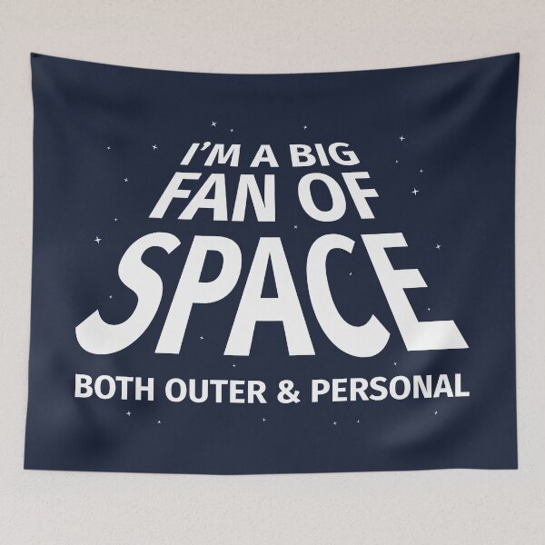 Item preview, I'm a Big Fan of Space Both Outer & Personal designed and sold by creativecurly.