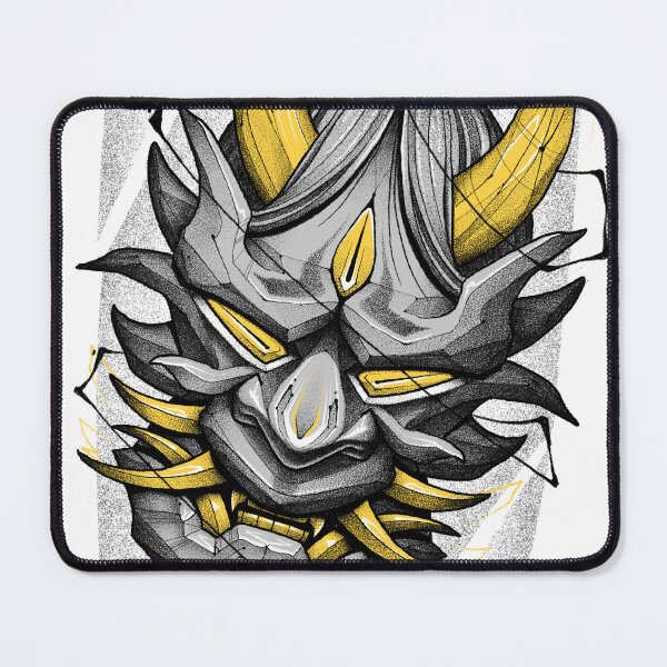 Item preview, ONI MASK | Sketchy Dot Work Design designed and sold by Aléxis d’Almeida.