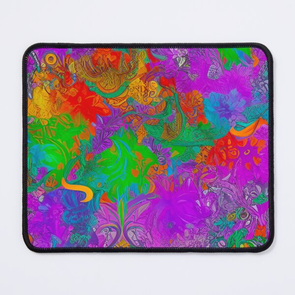 Item preview, Enigmatic Fusion: Purple, Green, and Orange Pattern Design designed and sold by GrizzlyCollective.