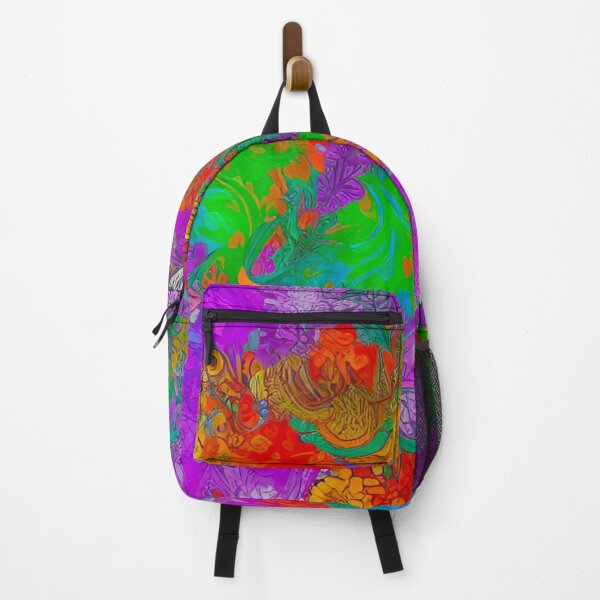 Item preview, Enigmatic Fusion: Purple, Green, and Orange Pattern Design designed and sold by GrizzlyCollective.