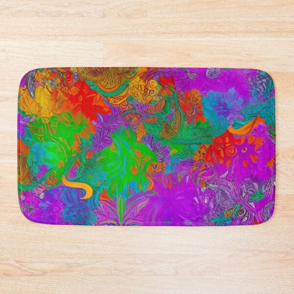 Item preview, Enigmatic Fusion: Purple, Green, and Orange Pattern Design designed and sold by GrizzlyCollective.