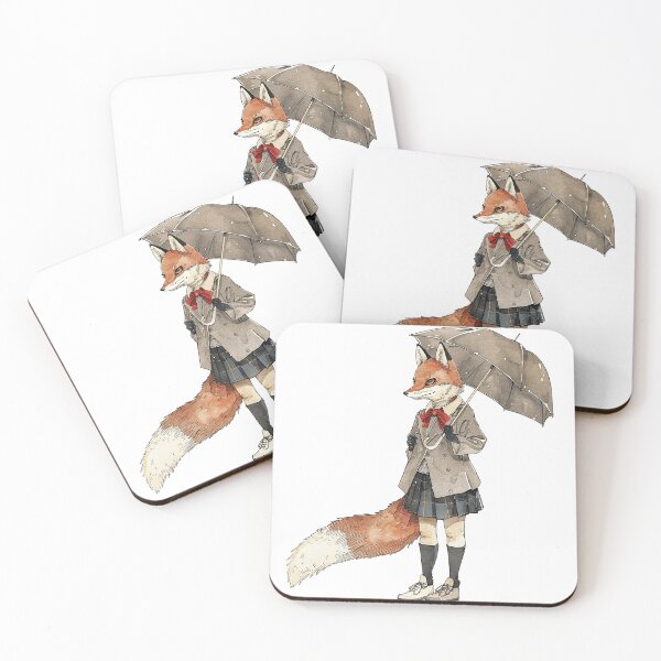Artikelvorschau, Ein Cottagecore-Fuchs in japanischer Studentenuniform entworfen und verkauft von baucestudio.