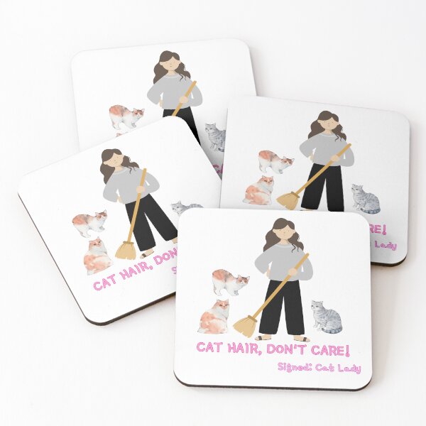 Item preview, CAT HAIR DON'T CARE design designed and sold by ZarafromScratch.