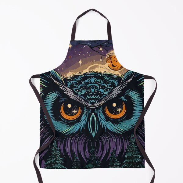 Item preview, Owl at Night Over a Starlit Forest designed and sold by FloeC.