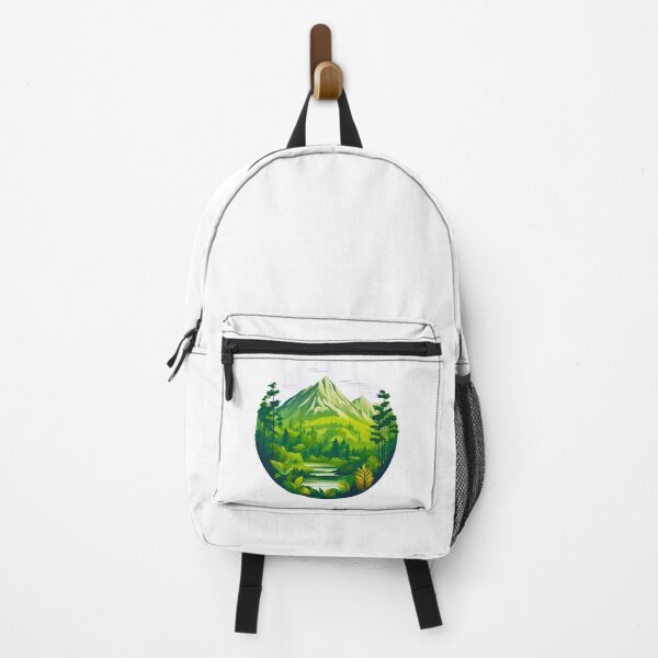 Item preview, Circular Mountain Forest Jungle Landscape 2 designed and sold by Tom-Johnson.