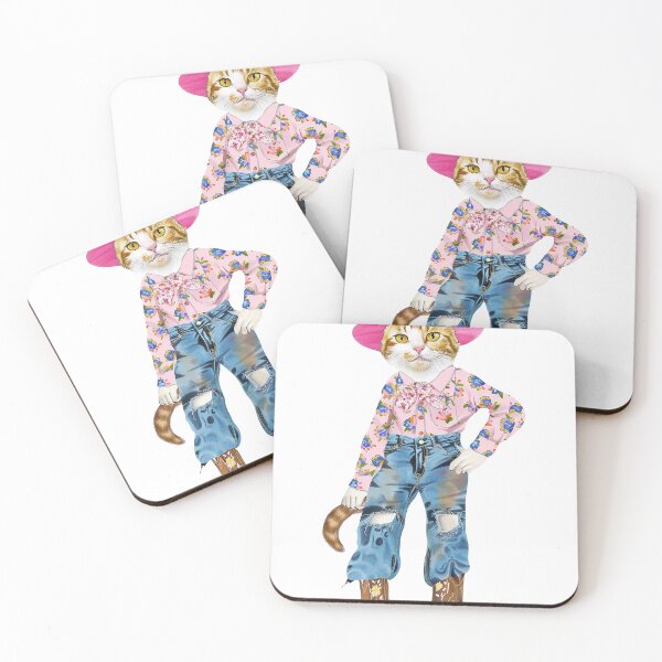 Item preview, Pink Cowgirl Meody Cat designed and sold by baucestudio.