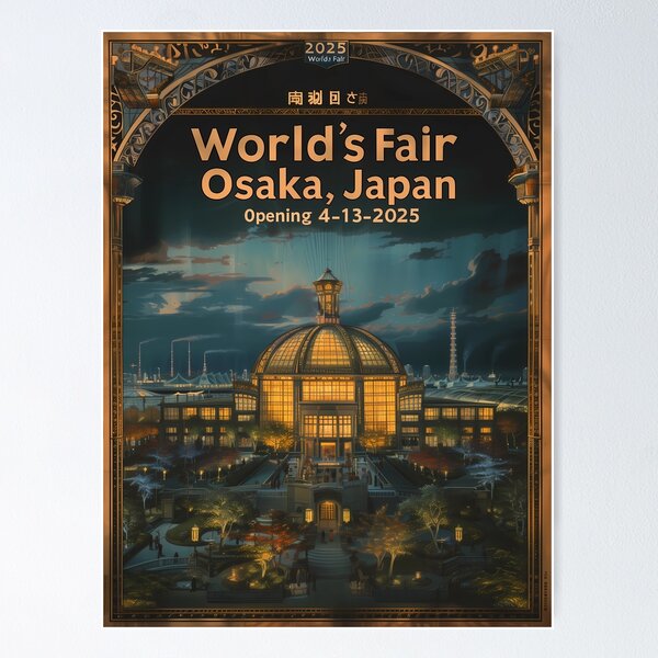 ポスター 2025 World's Fair Poster - Osaka Japan World Expo